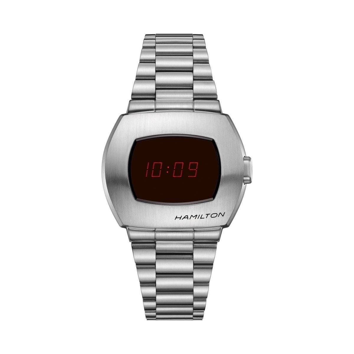 Acheter la montre Hamilton American Classic, cadran digital, bracelet acier