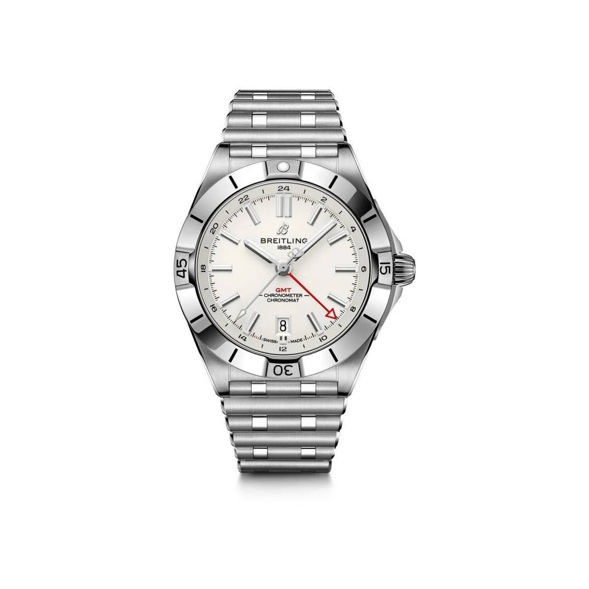 Acheter une montre Breitling GMT cadran blanc